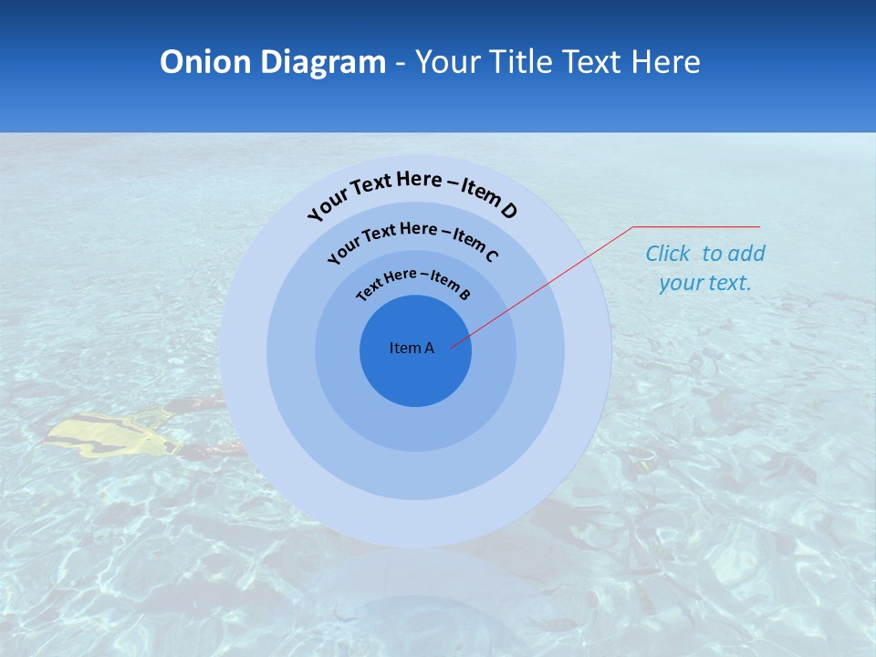 A Woman Swimming In The Ocean With A Snorkel PowerPoint Template