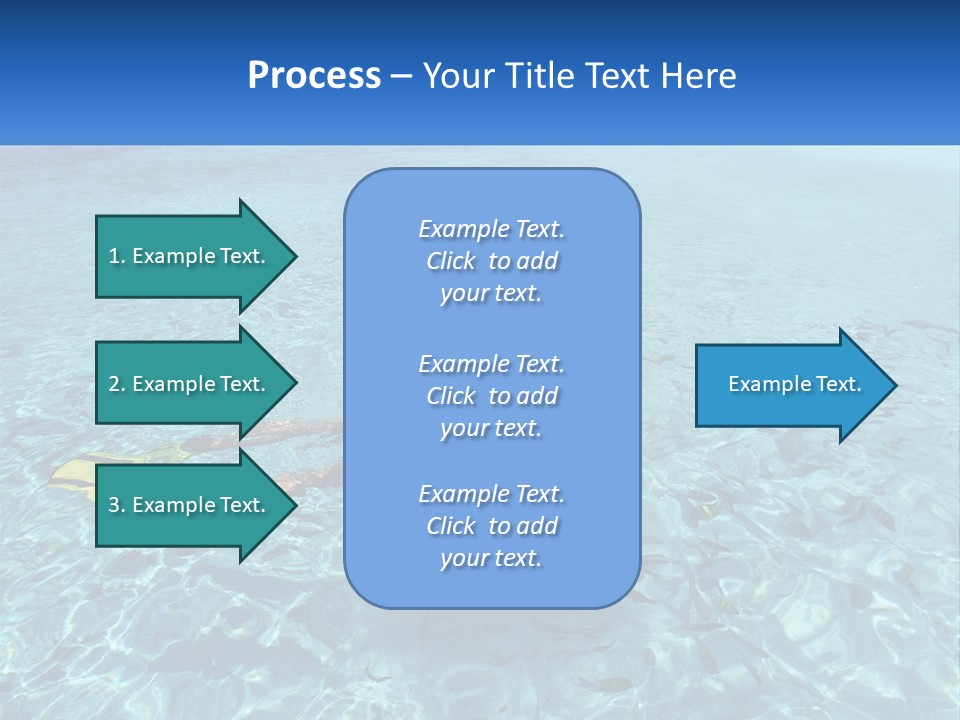 A Woman Swimming In The Ocean With A Snorkel PowerPoint Template