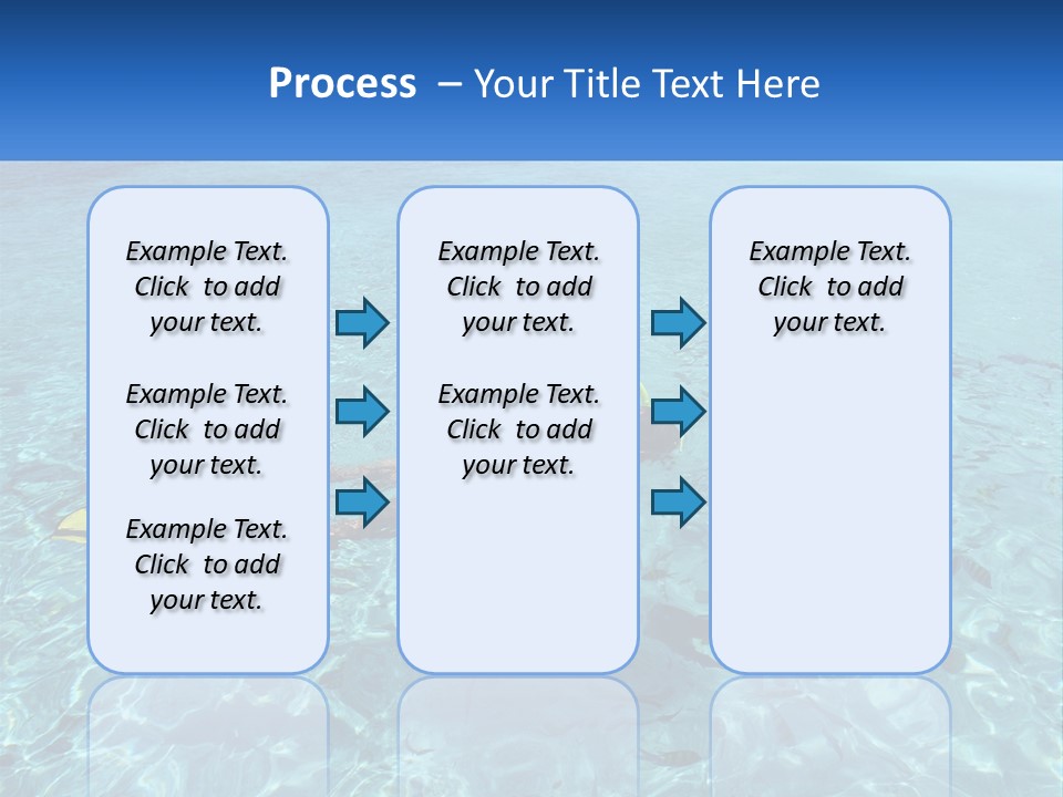 A Woman Swimming In The Ocean With A Snorkel PowerPoint Template