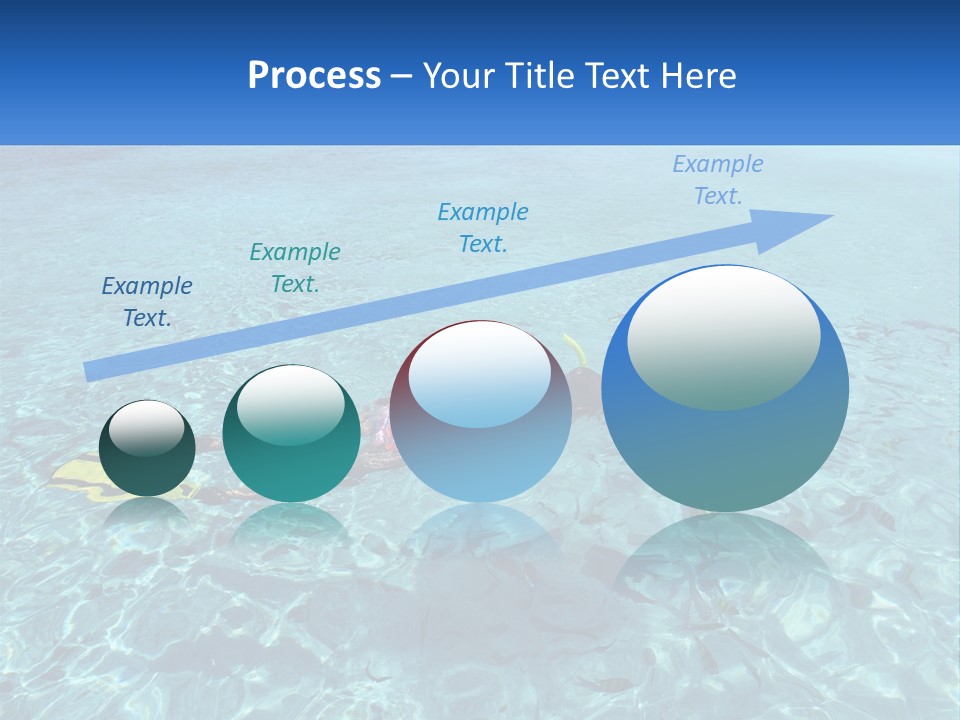 A Woman Swimming In The Ocean With A Snorkel PowerPoint Template