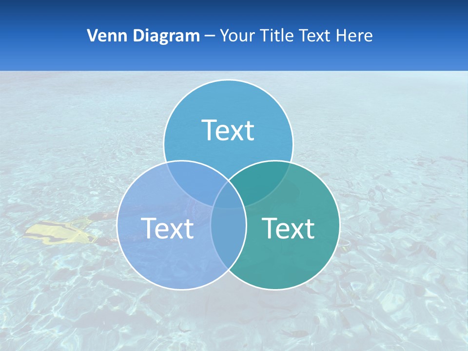 A Woman Swimming In The Ocean With A Snorkel PowerPoint Template