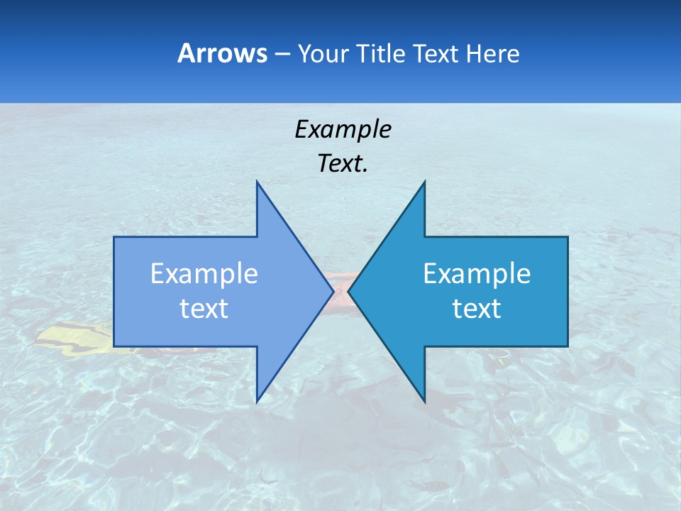 A Woman Swimming In The Ocean With A Snorkel PowerPoint Template