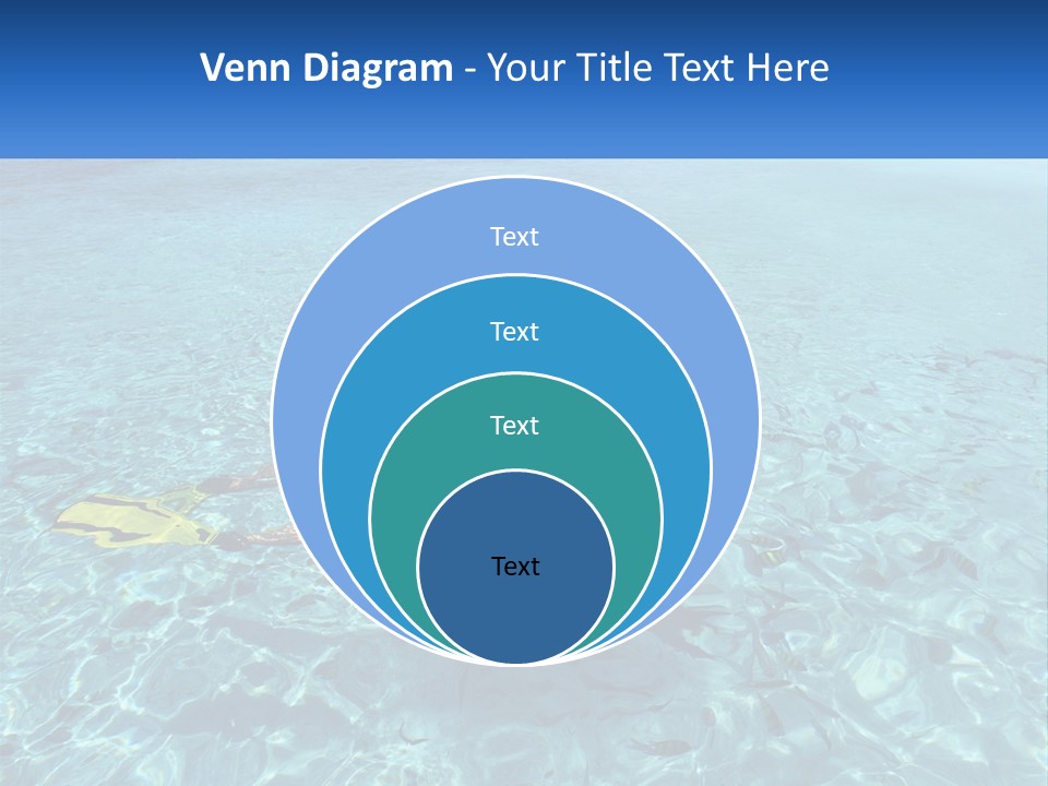 A Woman Swimming In The Ocean With A Snorkel PowerPoint Template