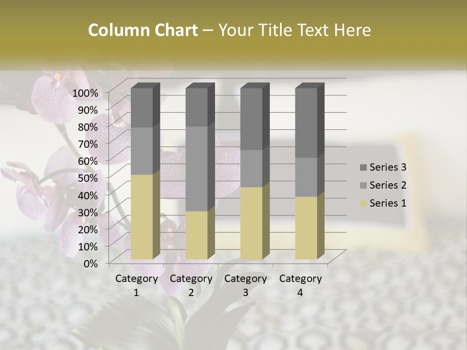 A Vase With Purple Flowers On A Bed PowerPoint Template