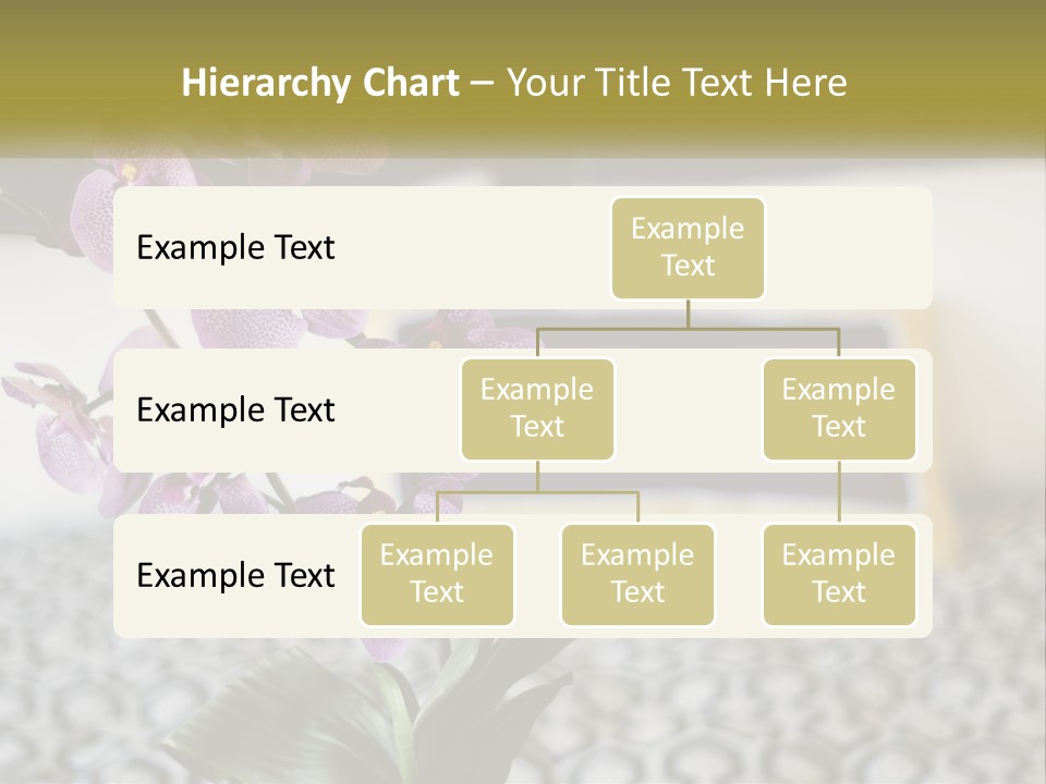 A Vase With Purple Flowers On A Bed PowerPoint Template