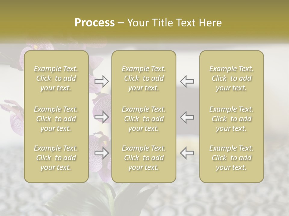 A Vase With Purple Flowers On A Bed PowerPoint Template