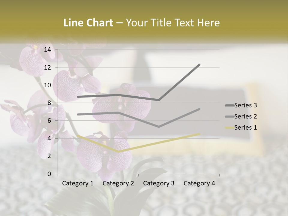 A Vase With Purple Flowers On A Bed PowerPoint Template