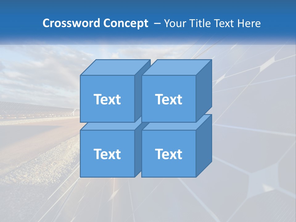 A Solar Panel With The Sun Shining Through It PowerPoint Template
