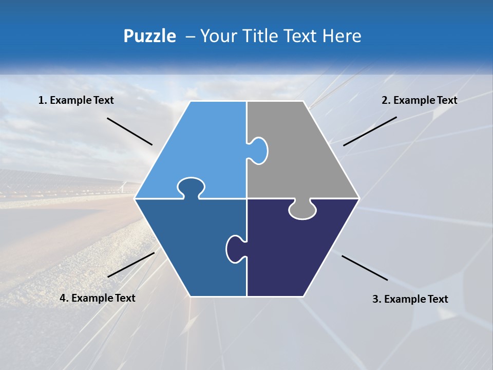 A Solar Panel With The Sun Shining Through It PowerPoint Template