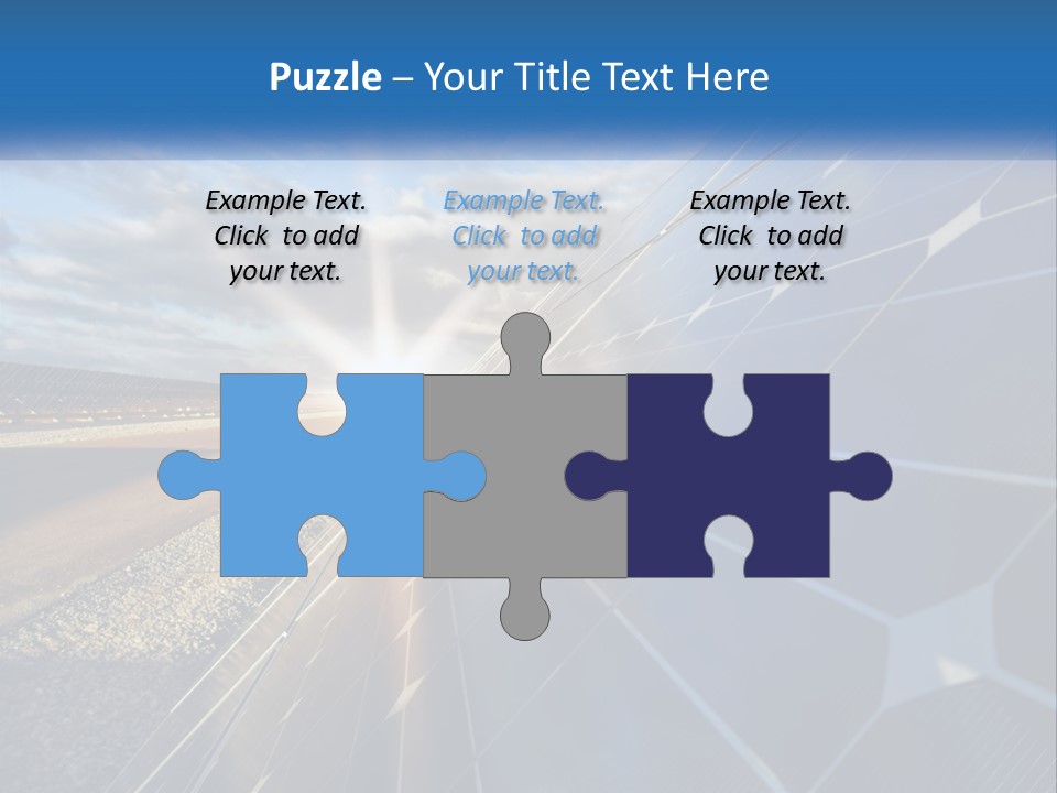 A Solar Panel With The Sun Shining Through It PowerPoint Template