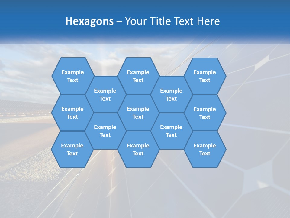 A Solar Panel With The Sun Shining Through It PowerPoint Template