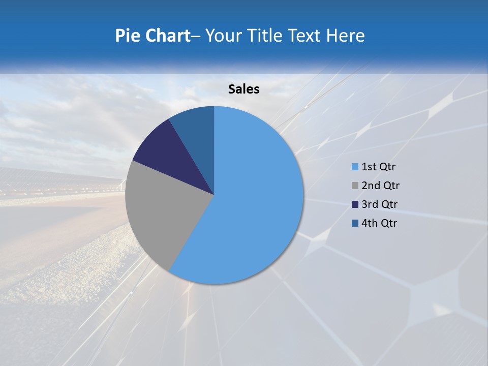 A Solar Panel With The Sun Shining Through It PowerPoint Template