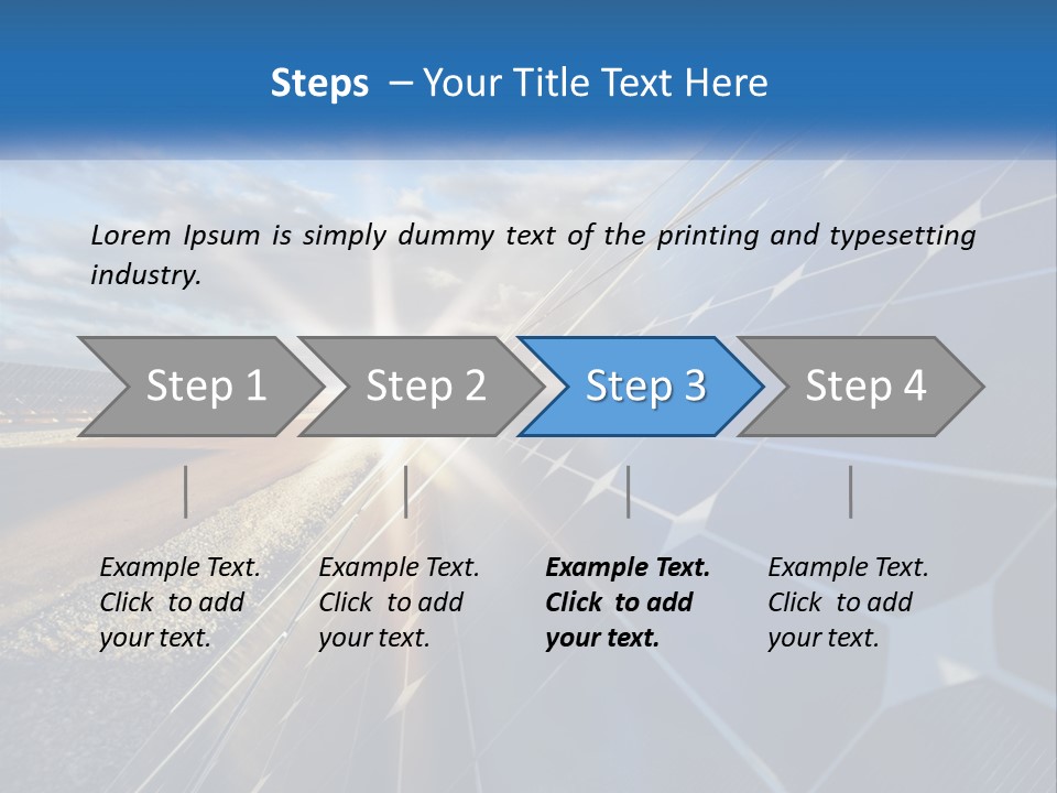 A Solar Panel With The Sun Shining Through It PowerPoint Template