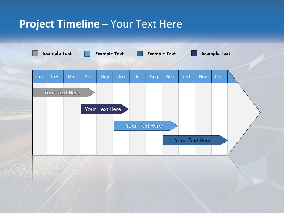 A Solar Panel With The Sun Shining Through It PowerPoint Template