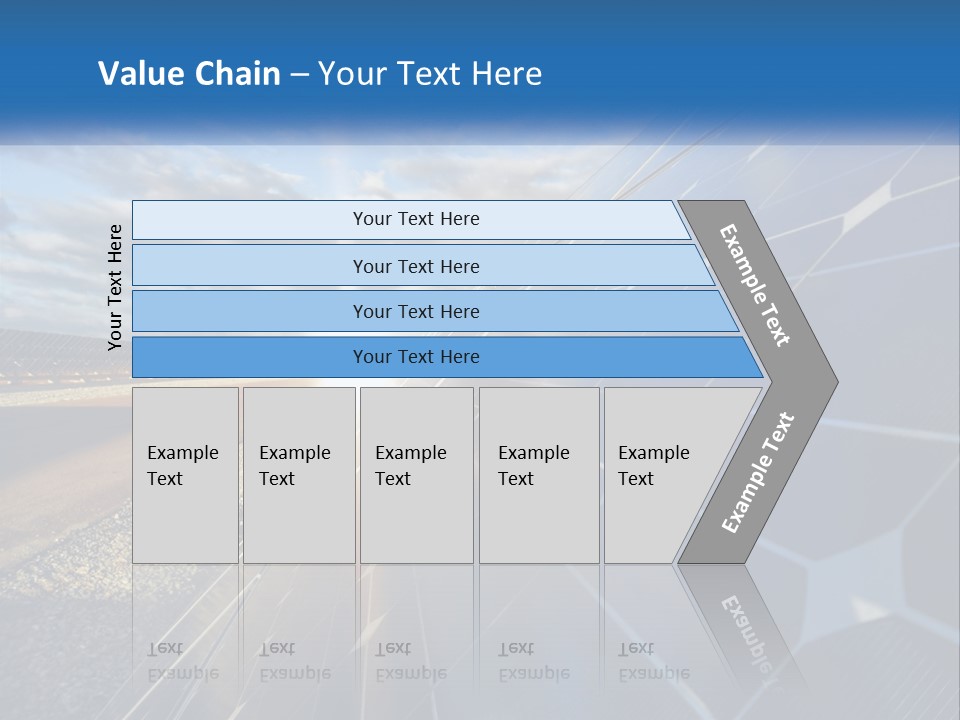 A Solar Panel With The Sun Shining Through It PowerPoint Template