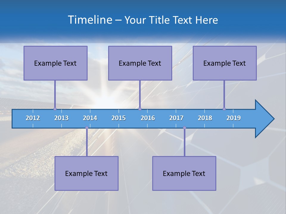A Solar Panel With The Sun Shining Through It PowerPoint Template