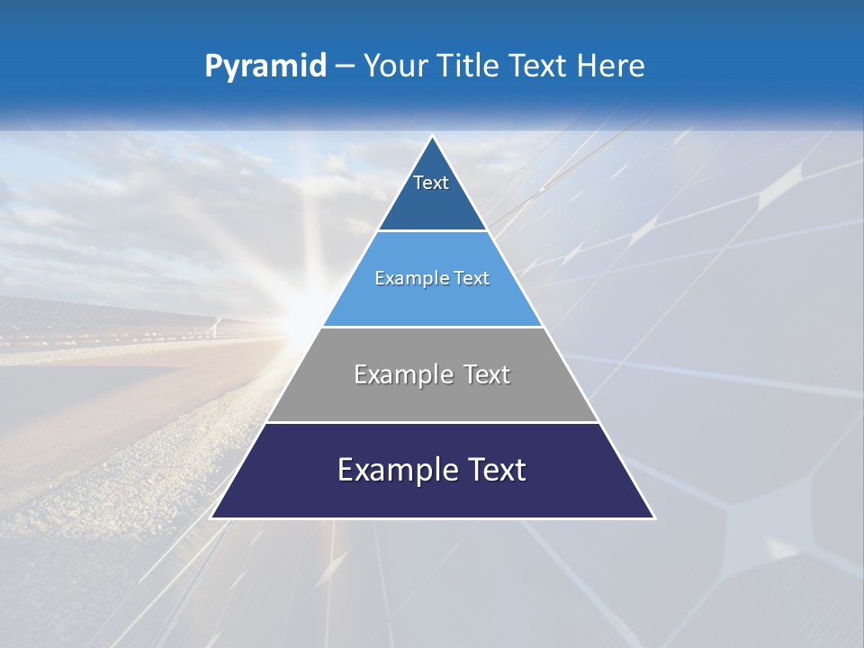A Solar Panel With The Sun Shining Through It PowerPoint Template