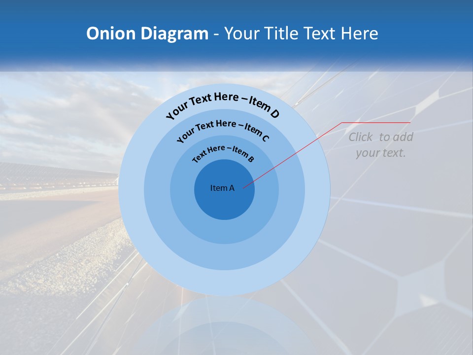 A Solar Panel With The Sun Shining Through It PowerPoint Template