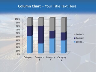 A Solar Panel With The Sun Shining Through It PowerPoint Template