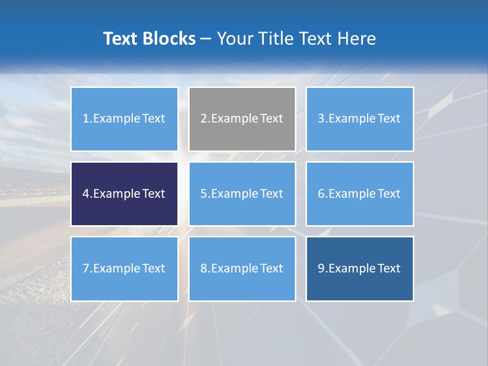 A Solar Panel With The Sun Shining Through It PowerPoint Template