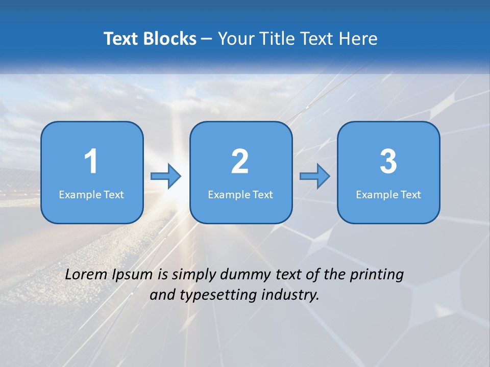 A Solar Panel With The Sun Shining Through It PowerPoint Template
