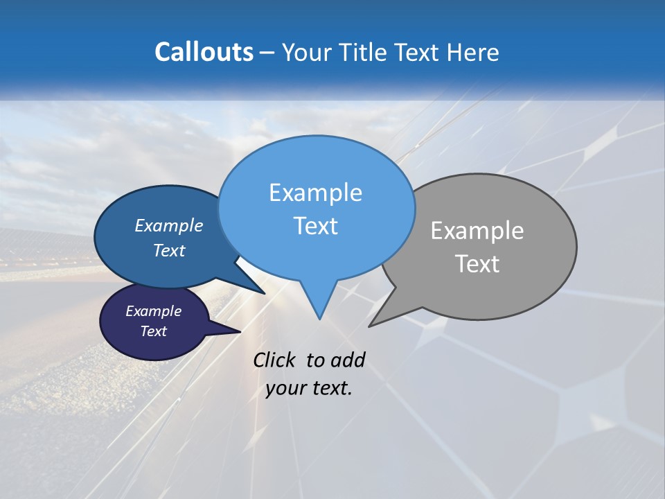 A Solar Panel With The Sun Shining Through It PowerPoint Template