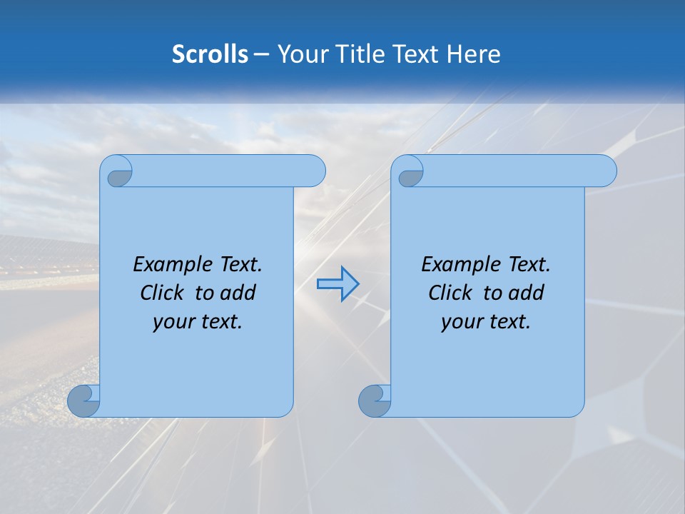 A Solar Panel With The Sun Shining Through It PowerPoint Template
