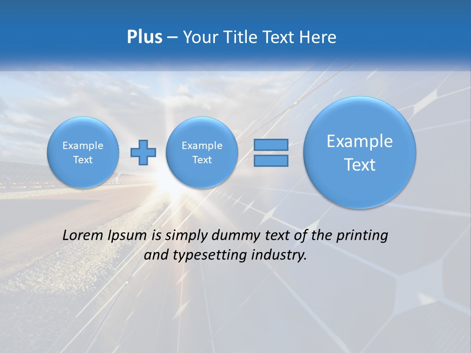 A Solar Panel With The Sun Shining Through It PowerPoint Template
