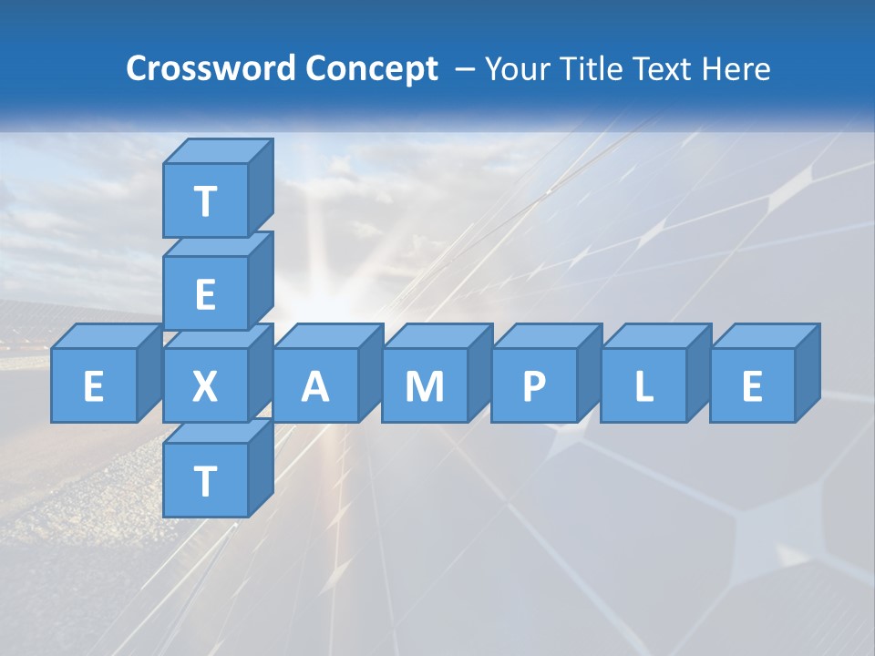 A Solar Panel With The Sun Shining Through It PowerPoint Template