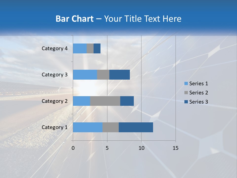 A Solar Panel With The Sun Shining Through It PowerPoint Template