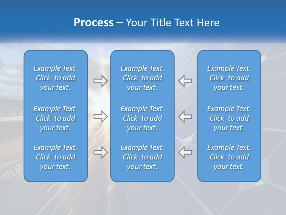 A Solar Panel With The Sun Shining Through It PowerPoint Template