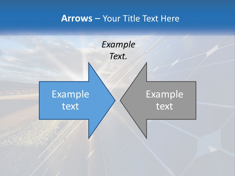 A Solar Panel With The Sun Shining Through It PowerPoint Template