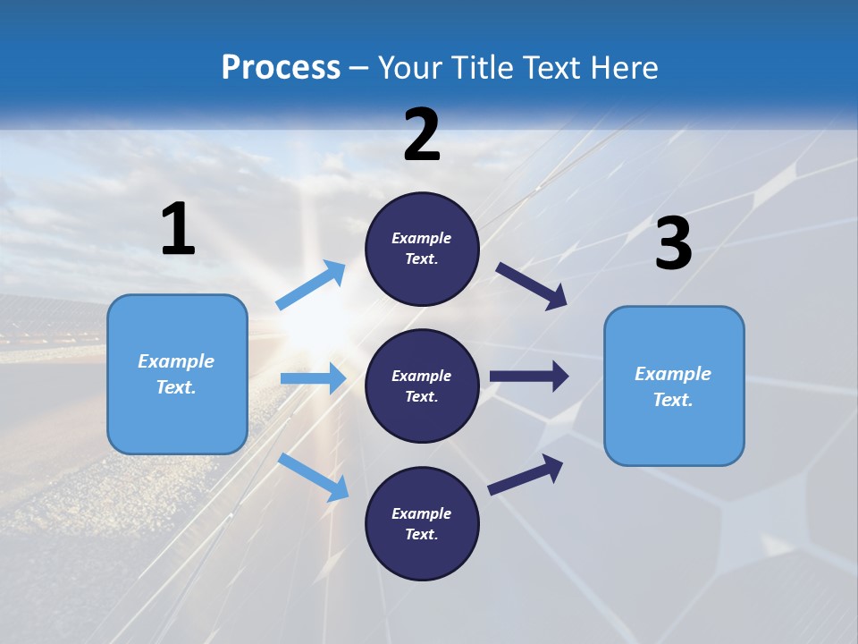 A Solar Panel With The Sun Shining Through It PowerPoint Template