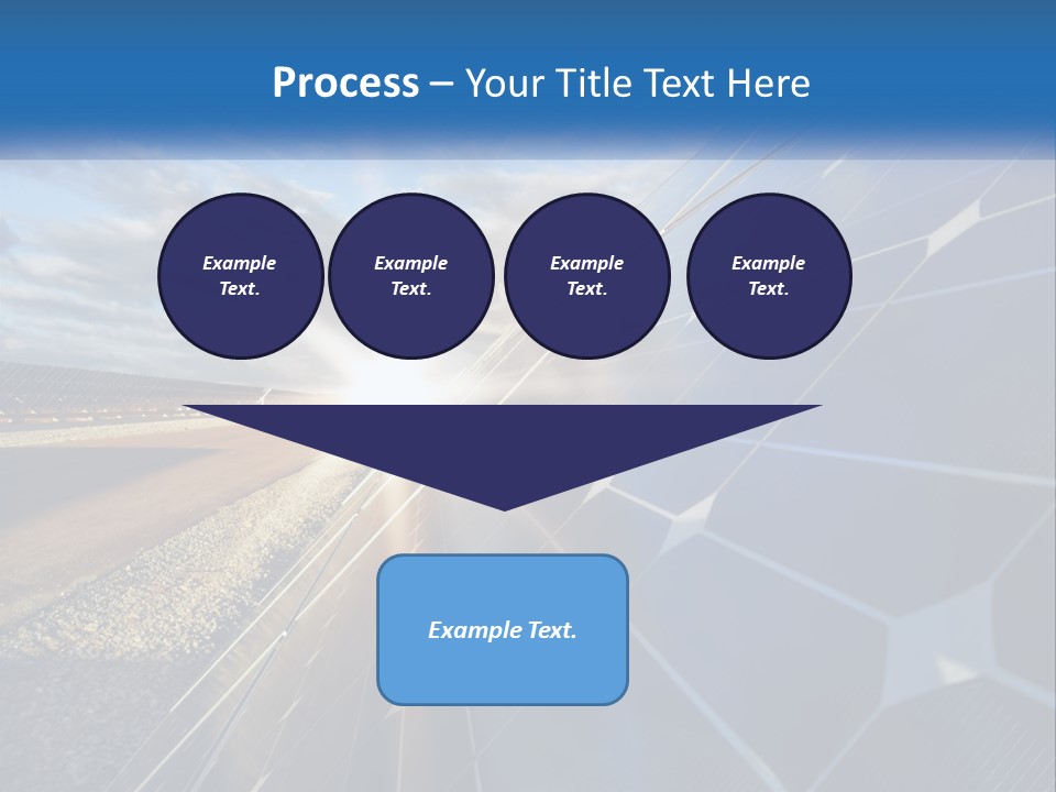 A Solar Panel With The Sun Shining Through It PowerPoint Template