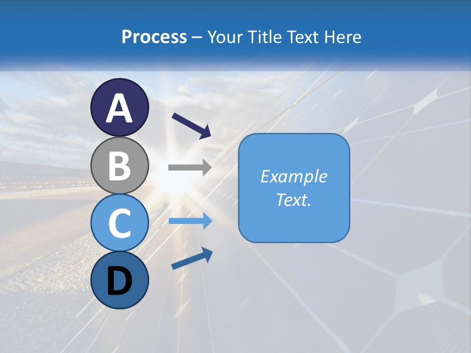 A Solar Panel With The Sun Shining Through It PowerPoint Template
