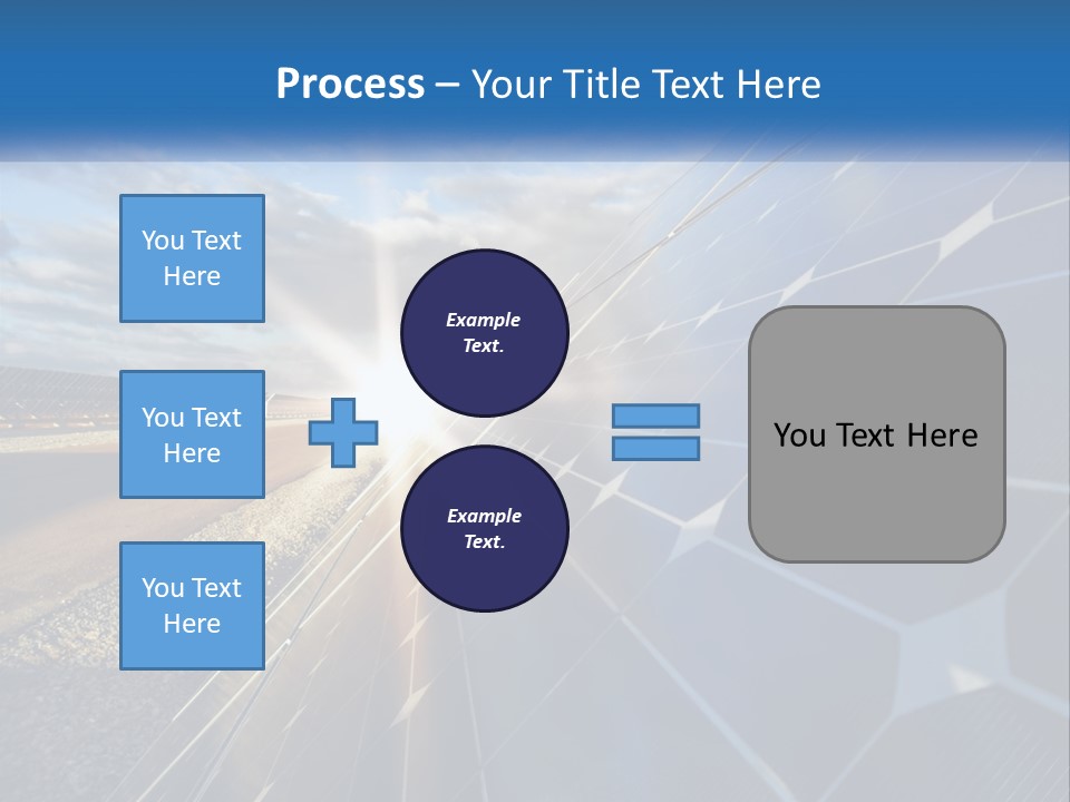 A Solar Panel With The Sun Shining Through It PowerPoint Template