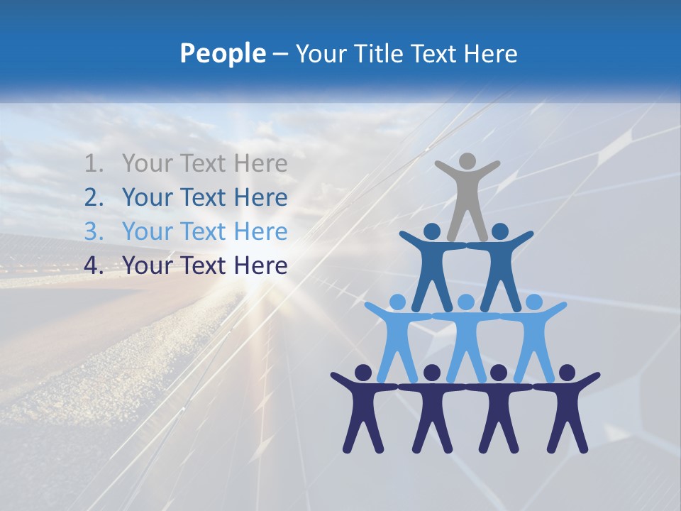 A Solar Panel With The Sun Shining Through It PowerPoint Template