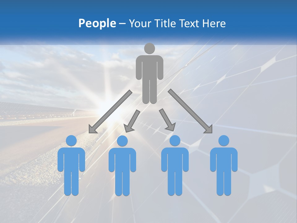 A Solar Panel With The Sun Shining Through It PowerPoint Template