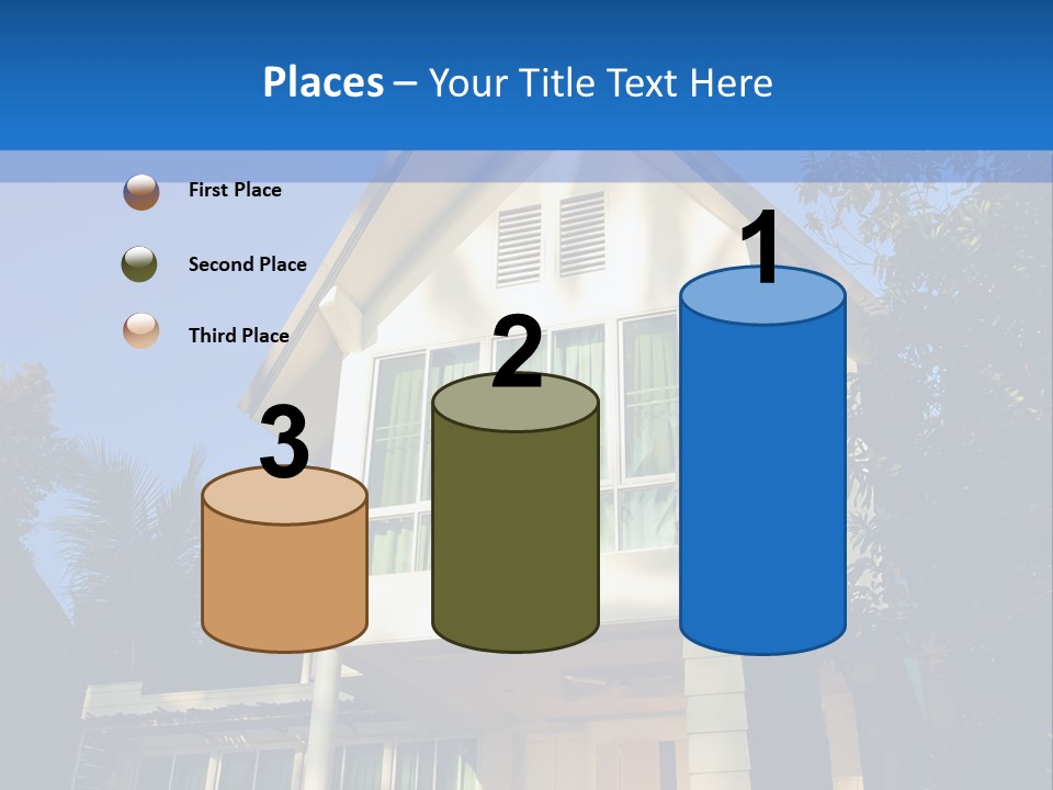 A House With A Blue Sky In The Background PowerPoint Template