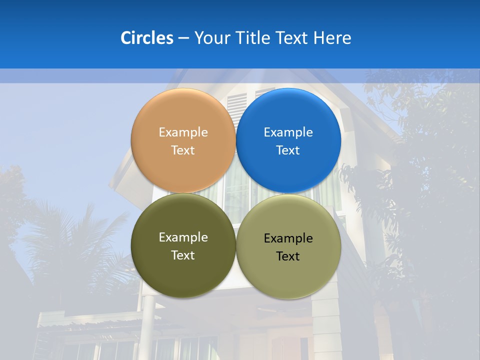 A House With A Blue Sky In The Background PowerPoint Template