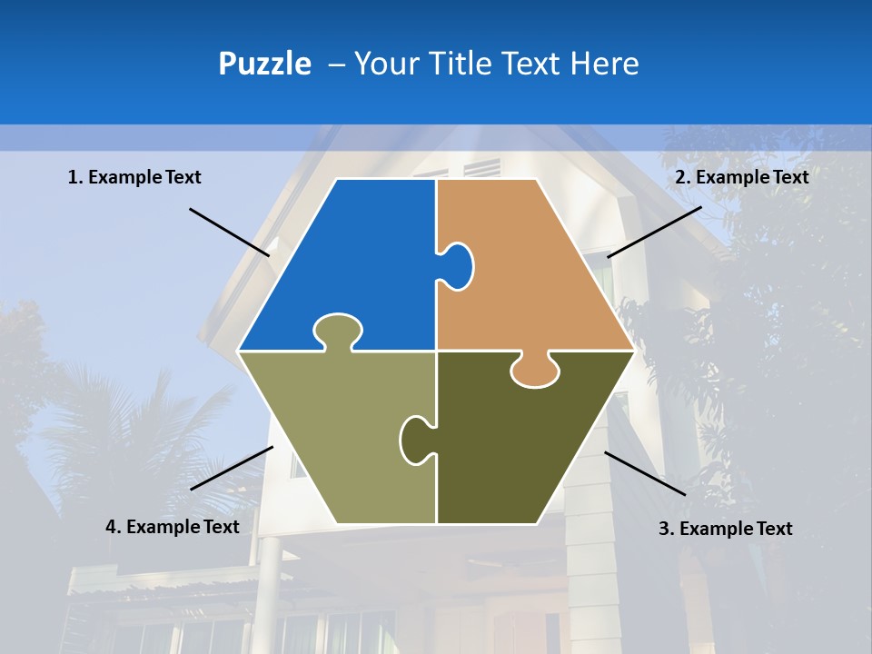 A House With A Blue Sky In The Background PowerPoint Template