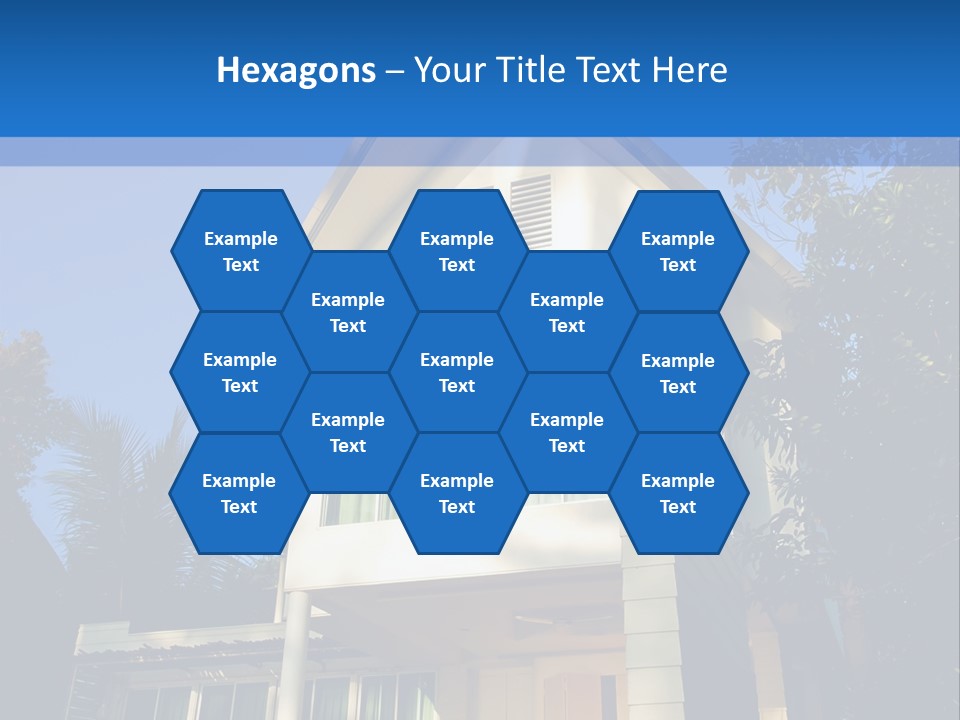 A House With A Blue Sky In The Background PowerPoint Template