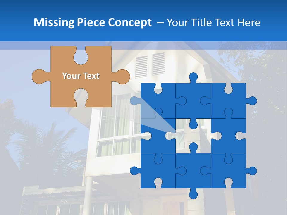 A House With A Blue Sky In The Background PowerPoint Template