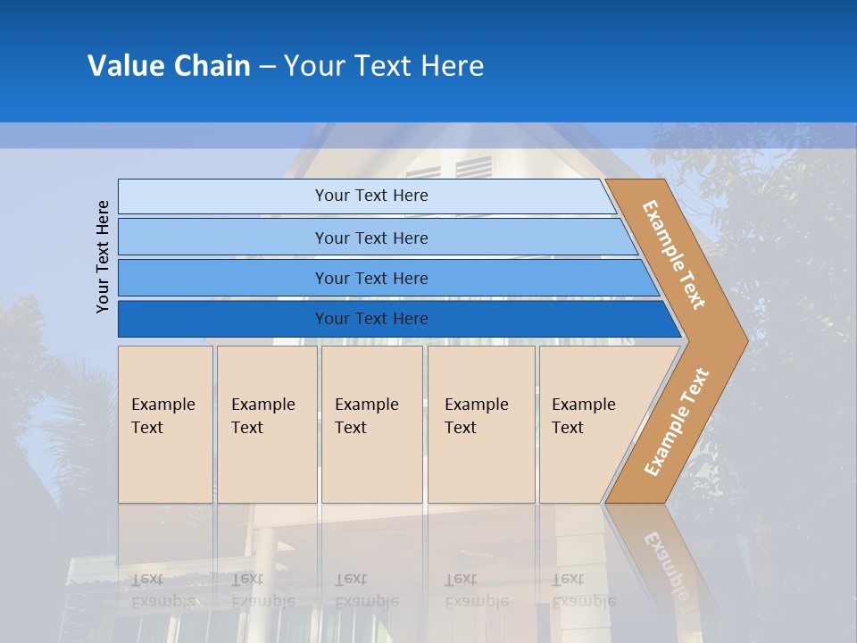 A House With A Blue Sky In The Background PowerPoint Template