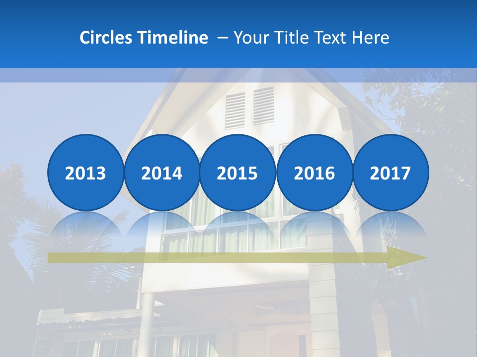 A House With A Blue Sky In The Background PowerPoint Template