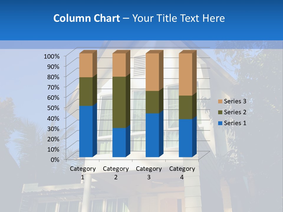 A House With A Blue Sky In The Background PowerPoint Template