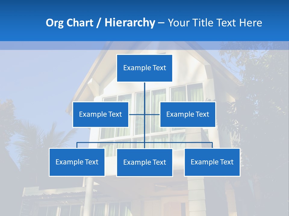 A House With A Blue Sky In The Background PowerPoint Template