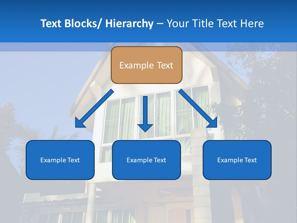 A House With A Blue Sky In The Background PowerPoint Template