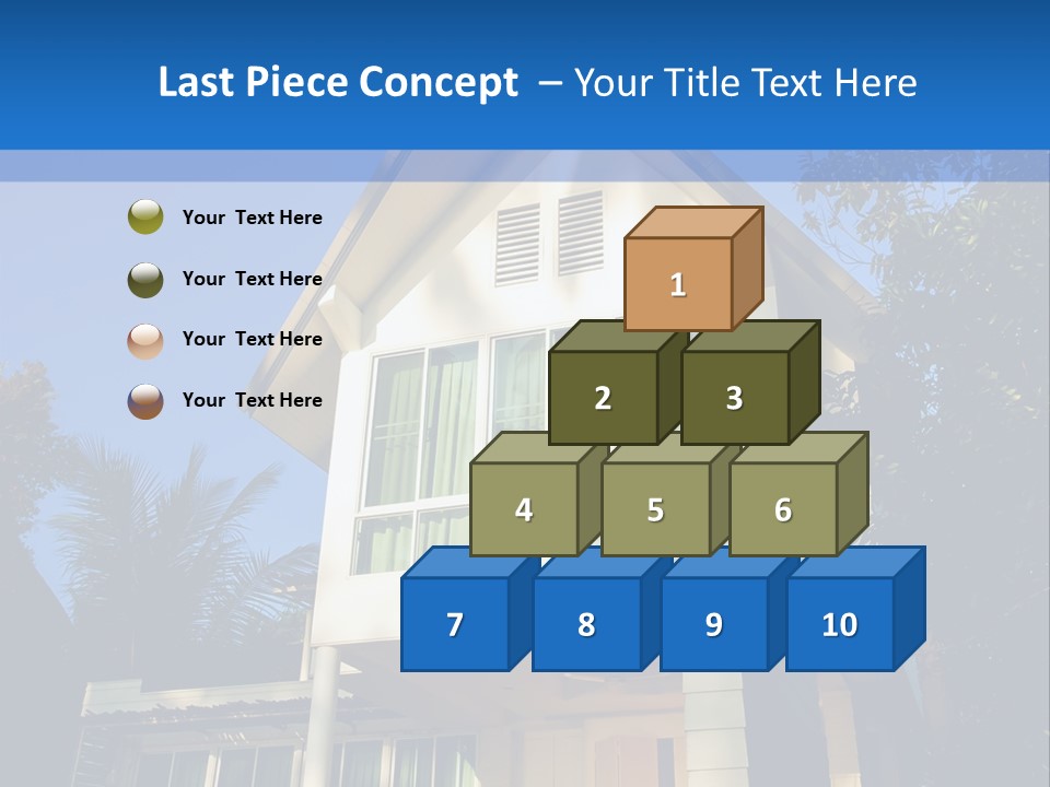 A House With A Blue Sky In The Background PowerPoint Template
