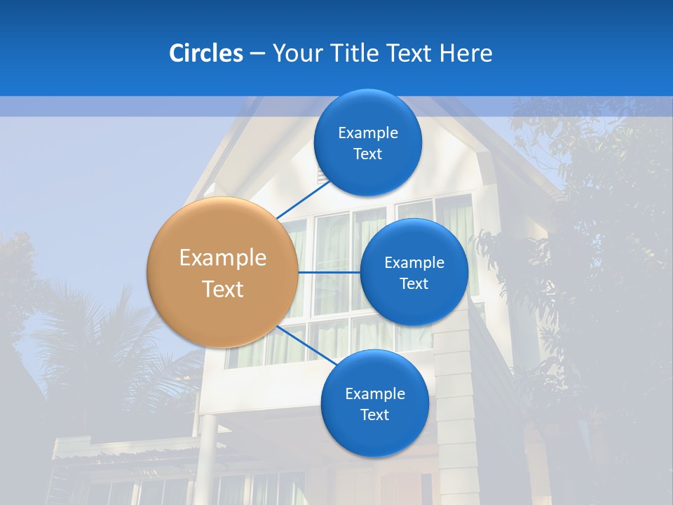 A House With A Blue Sky In The Background PowerPoint Template